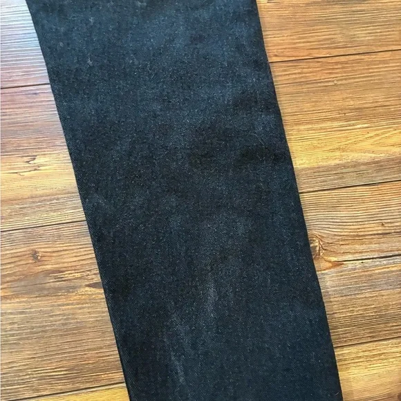 Vintage Lee High Rise Black Mom Jeans Tapered Leg 90s Grunge Size 12 M - Picture 9 of 15